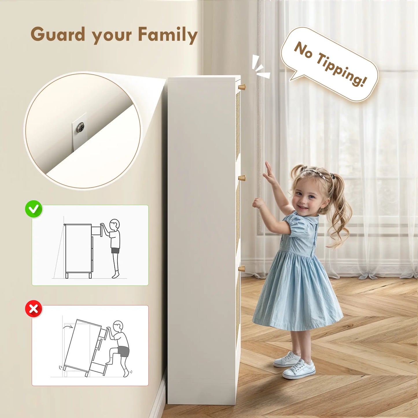 Rattan Shoe Storage Cabinet, 3 Flip Drawers, Adjustable Shelves, 18 Pairs, White Shoe Storage Cabinets & Racks at Gallery Canada