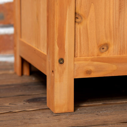 Wooden Raised Garden Bed With Trellis, Outdoor Planter Box For Patio, Balcony Wooden Planter Boxes at Gallery Canada