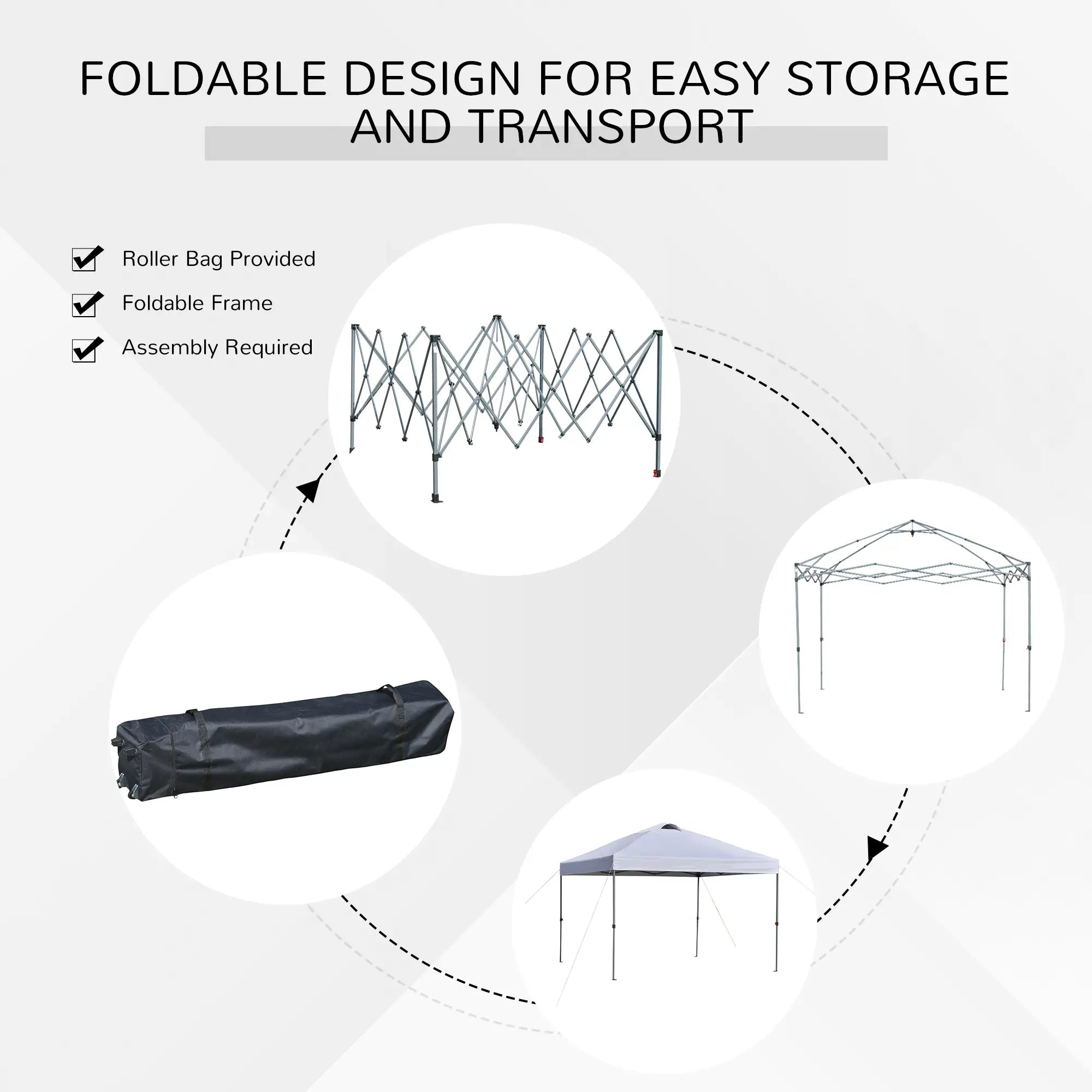 10' x 10' Pop Up Canopy Tent, Airy Top Vents, Wheeled Carry Bag, White Pop Up Canopies at Gallery Canada