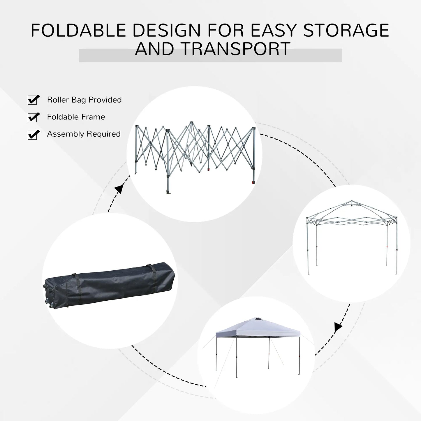 10' x 10' Pop Up Canopy Tent, Airy Top Vents, Wheeled Carry Bag, White Pop Up Canopies at Gallery Canada