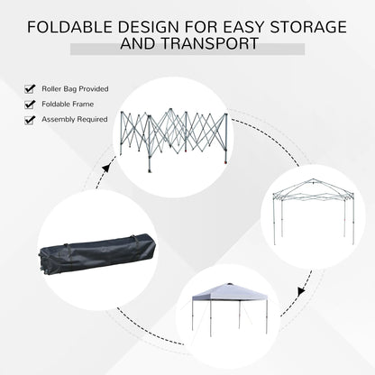 10' x 10' Pop Up Canopy Tent, Airy Top Vents, Wheeled Carry Bag, White Pop Up Canopies at Gallery Canada