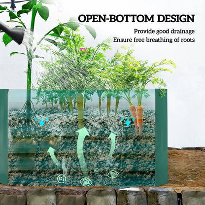 6' x 3' x 2' Raised Garden Bed, Galvanized Planter Box, Dark Green Galvanized Planter Boxes at Gallery Canada