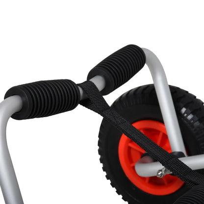 Kayak Cart Dolly, Flat-Free Wheels, Aluminum Frame, Folding, Silver Kayak Carts at Gallery Canada