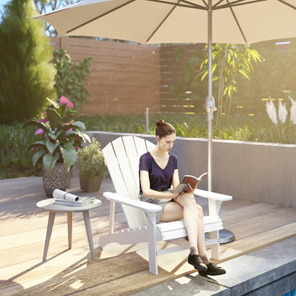 Wood Adirondack Chair, Outdoor Patio Muskoka Chair, White Patio Chairs at Gallery Canada
