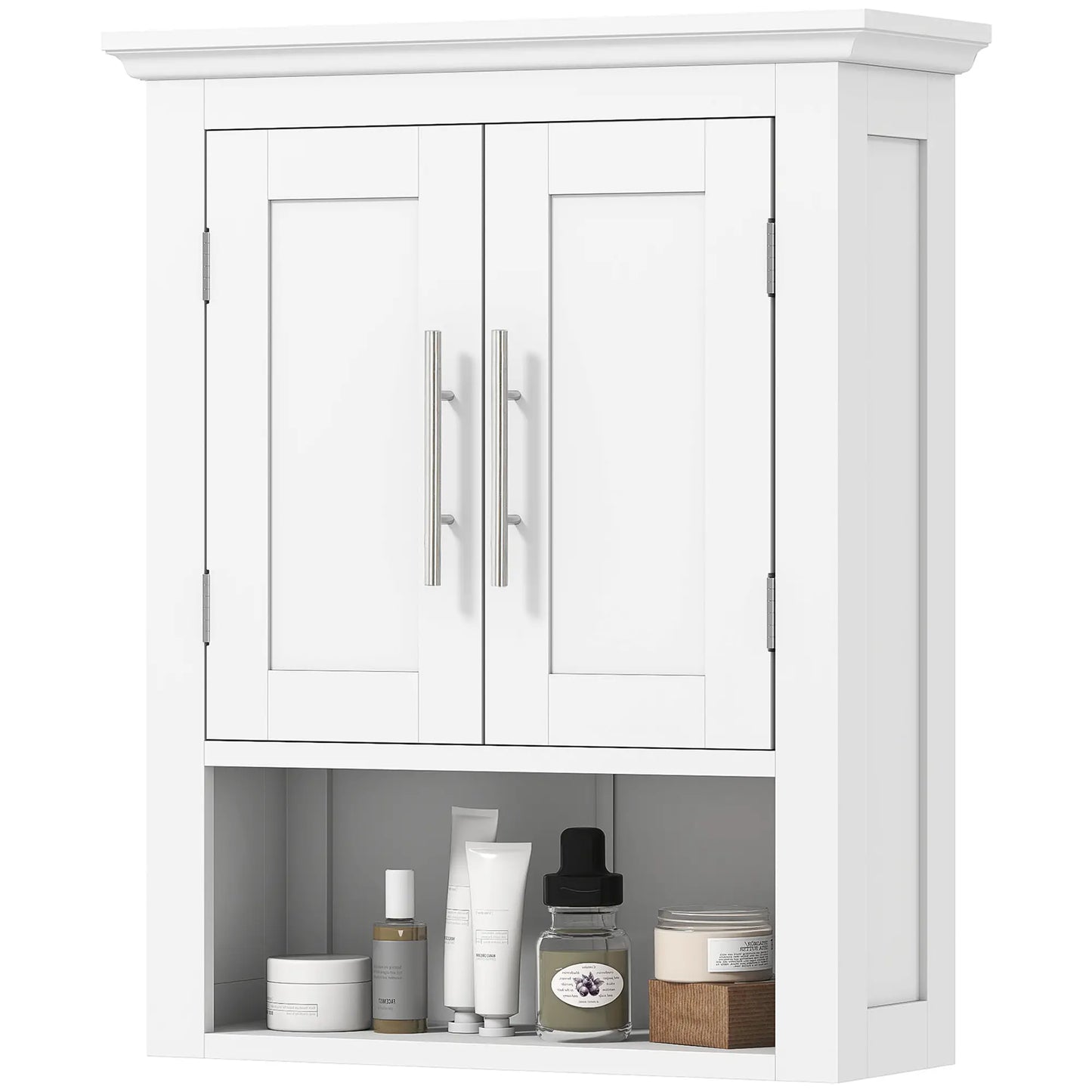 Bathroom Wall Cabinet, Medicine Cabinet with Shelf, White Wall Mounted Cabinets at Gallery Canada