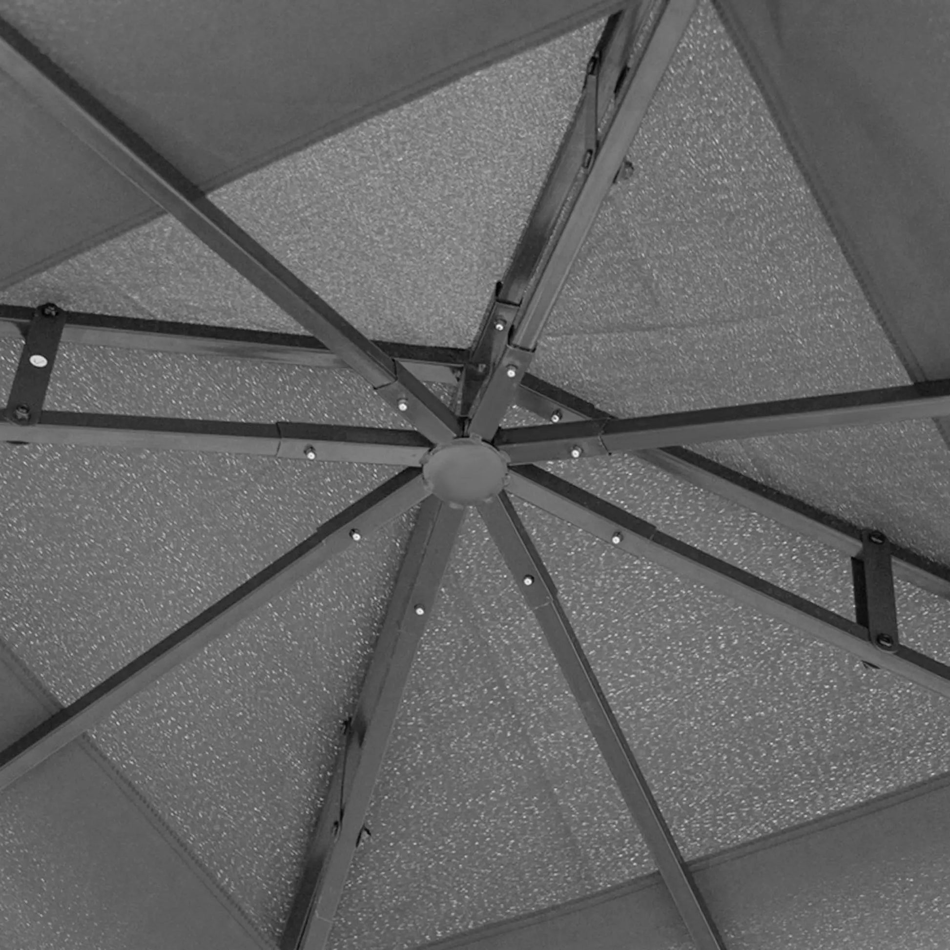 10'x10' Garden Gazebo, Portable Canopy, Mosquito Netting, Grey Gazebos at Gallery Canada