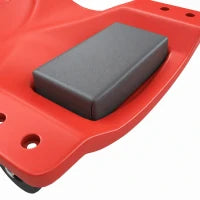Chariot de mécanicien de 40 pouces, capacité de 330 LBS, rouge
