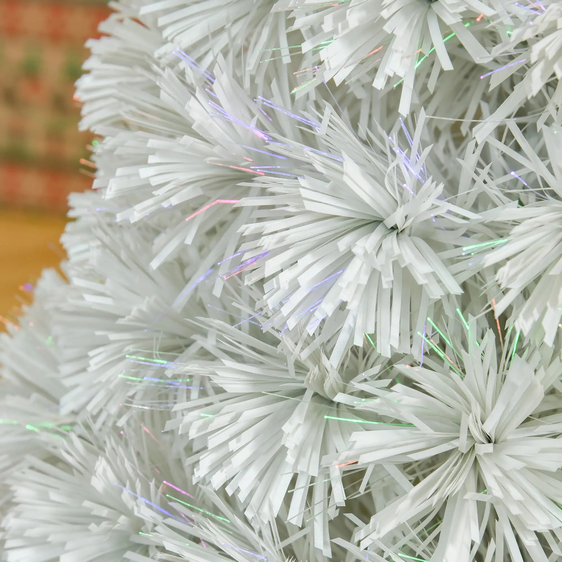 2.5FT Prelit Artificial Tabletop Christmas Tree, Fiber Optics, White Artificial Christmas Trees at Gallery Canada