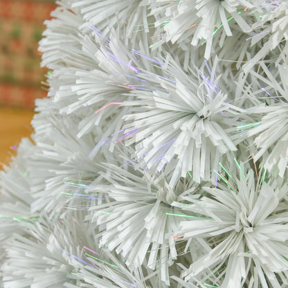 2.5FT Prelit Artificial Tabletop Christmas Tree, Fiber Optics, White Artificial Christmas Trees at Gallery Canada