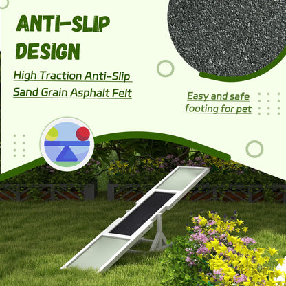 Wood Pet Seesaw, Dog Agility Training Equipment, Weather Resistant, White Dog Agility Training Equipment at Gallery Canada