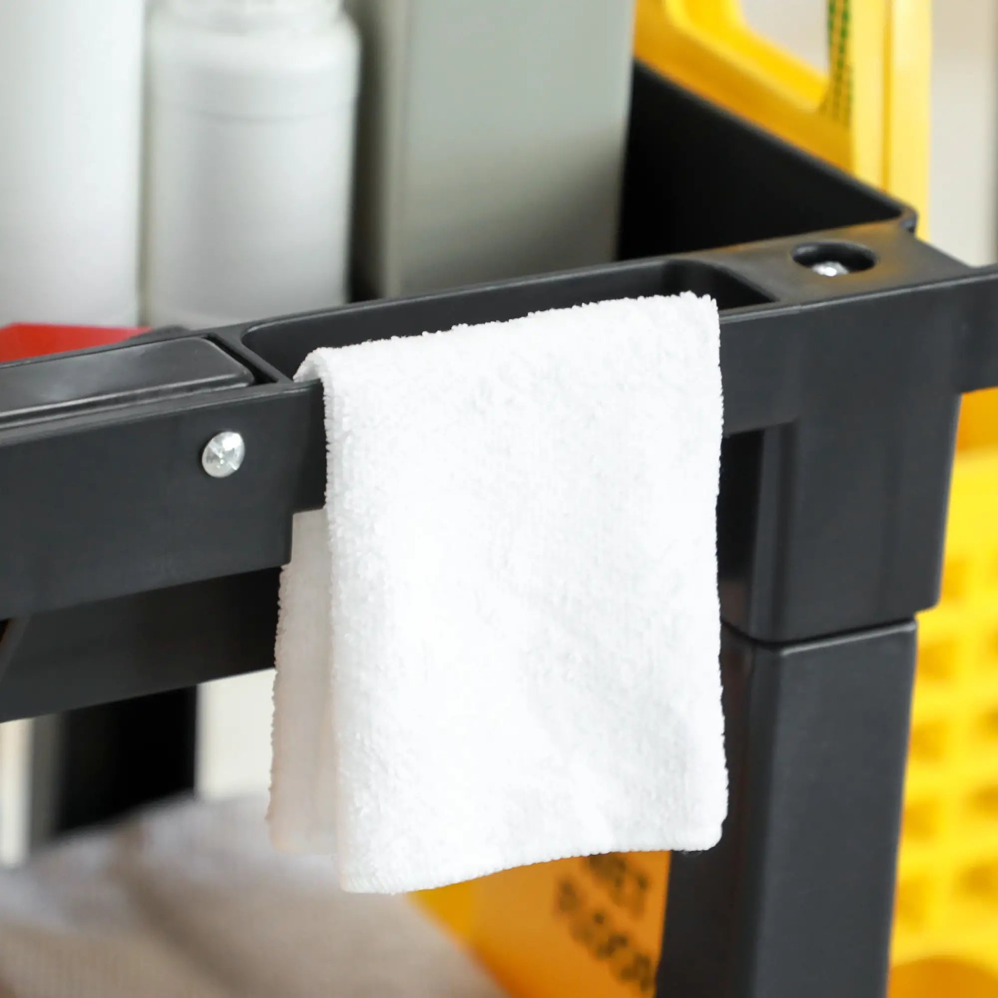 Janitorial Cart With 3 Shelves, Cleaning Cart On Wheels, Black Household Supplies at Gallery Canada