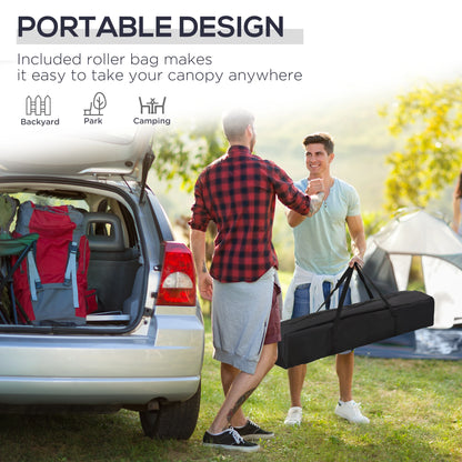 10' x 10' Pop Up Canopy Tent, Adjustable Height, Carry Bag, Blue Pop Up Canopies at Gallery Canada