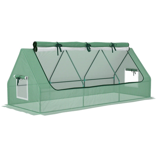 Portable Mini Greenhouse, Mesh Windows, 94.5" x 35.4" x 35.4", Green Mini Greenhouses Green at Gallery Canada