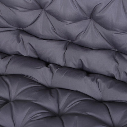 2 Seater Garden Bench Cushion, Thick Outdoor Non-Slip, 52" x 43" x 4", Dark Grey Patio Chair Cushions at Gallery Canada