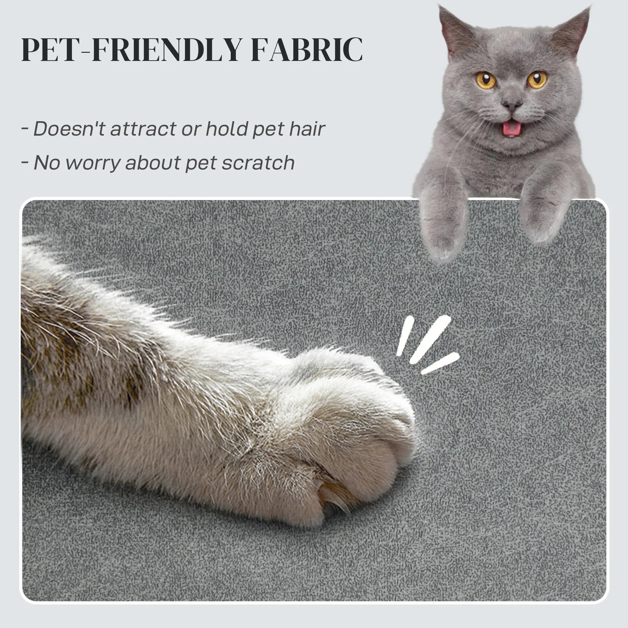 Massage Recliner Chair, Quiet Brushless Motor, Pet-Friendly Fabric, 2 Memory Positions, Grey Single Sofas at Gallery Canada