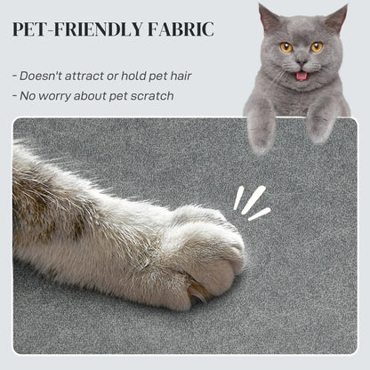 Massage Recliner Chair, Quiet Brushless Motor, Pet-Friendly Fabric, 2 Memory Positions, Grey Single Sofas at Gallery Canada