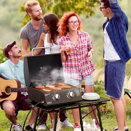 2 Burner Propane Gas Grill, Portable Tabletop BBQ, Black Propane Gas Grills at Gallery Canada