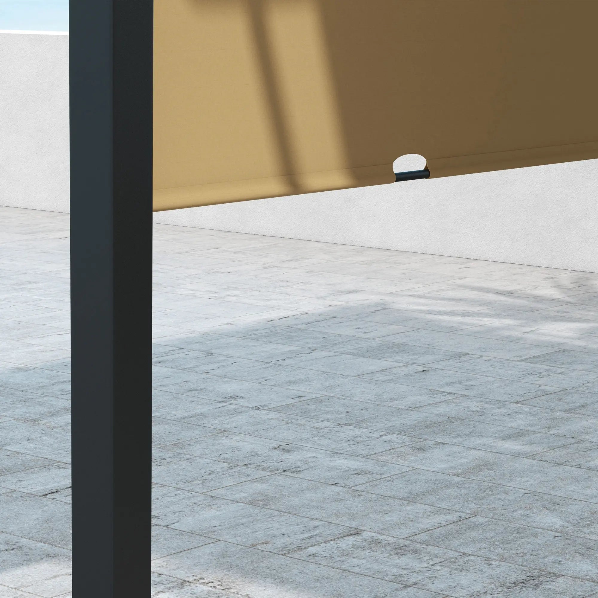 10' x 10' Retractable Pergola Canopy, Brown Pergolas at Gallery Canada