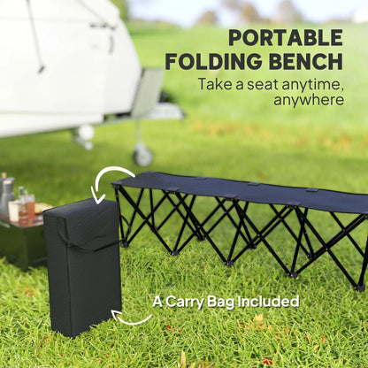 Portable 4-Seater Folding Camping Chair, Team Bench, Carry Bag Picnic Tables & Camping Chairs at Gallery Canada