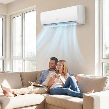 9000 BTU 19 SEER2 Mini Split Air Conditioner And Heater, White Mini Split Air Conditioners at Gallery Canada