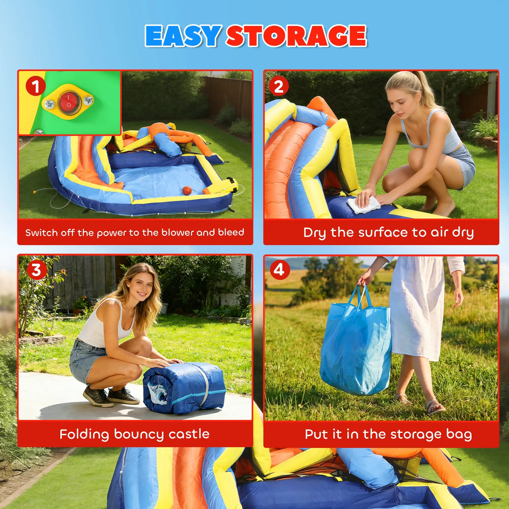Inflatable Bounce House With Slide, Pool, Climbing Wall, Blower Inflatables at Gallery Canada