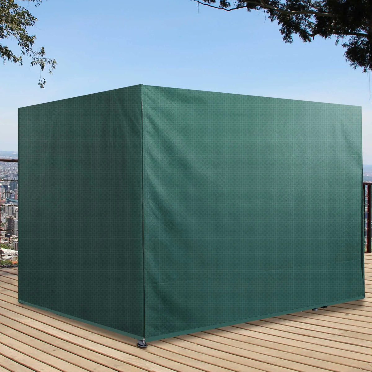 3-Seater Patio Swing Cover, 85x61x59 in, Waterproof, Dark Green Patio Furniture Covers at Gallery Canada