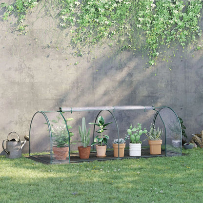 8' x 3' x 2.6' Mini Greenhouse, Portable with Zippered Doors, Clear Mini Greenhouses at Gallery Canada