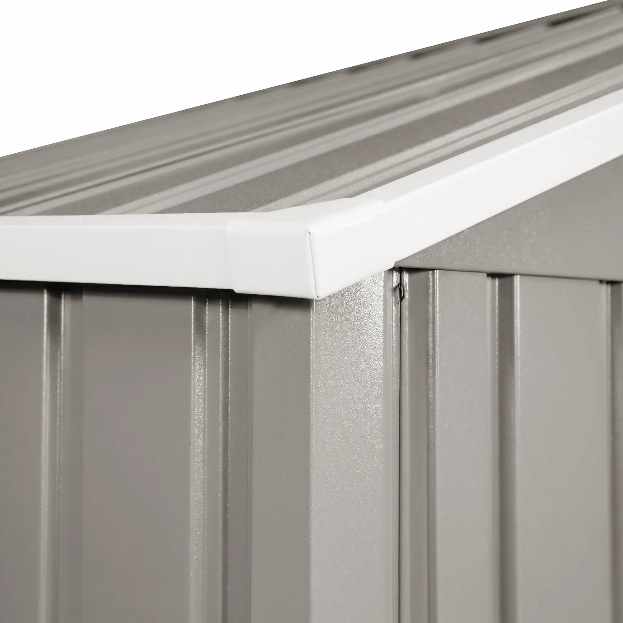 11' x 13' Garden Storage Shed, Double Sliding Door, 4 Vents, Light Grey Sheds at Gallery Canada