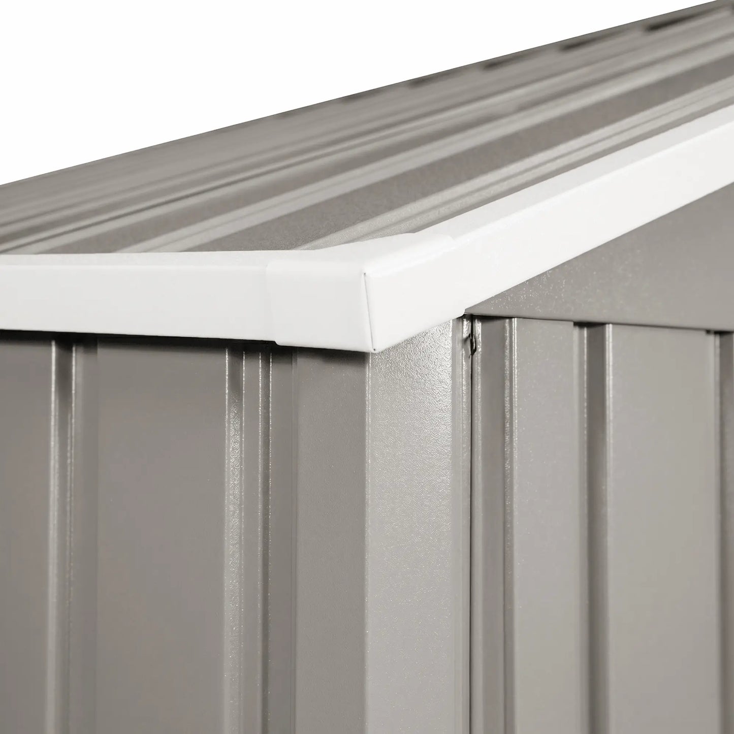 11' x 13' Garden Storage Shed, Double Sliding Door, 4 Vents, Light Grey Sheds at Gallery Canada