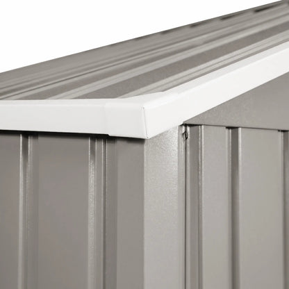 11' x 13' Garden Storage Shed, Double Sliding Door, 4 Vents, Light Grey Sheds at Gallery Canada