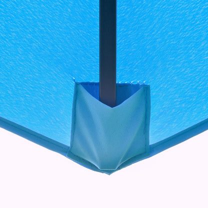 9FT 3 Tiers Patio Umbrella, Crank Push Button Tilt, Sky Blue Sun Umbrellas at Gallery Canada