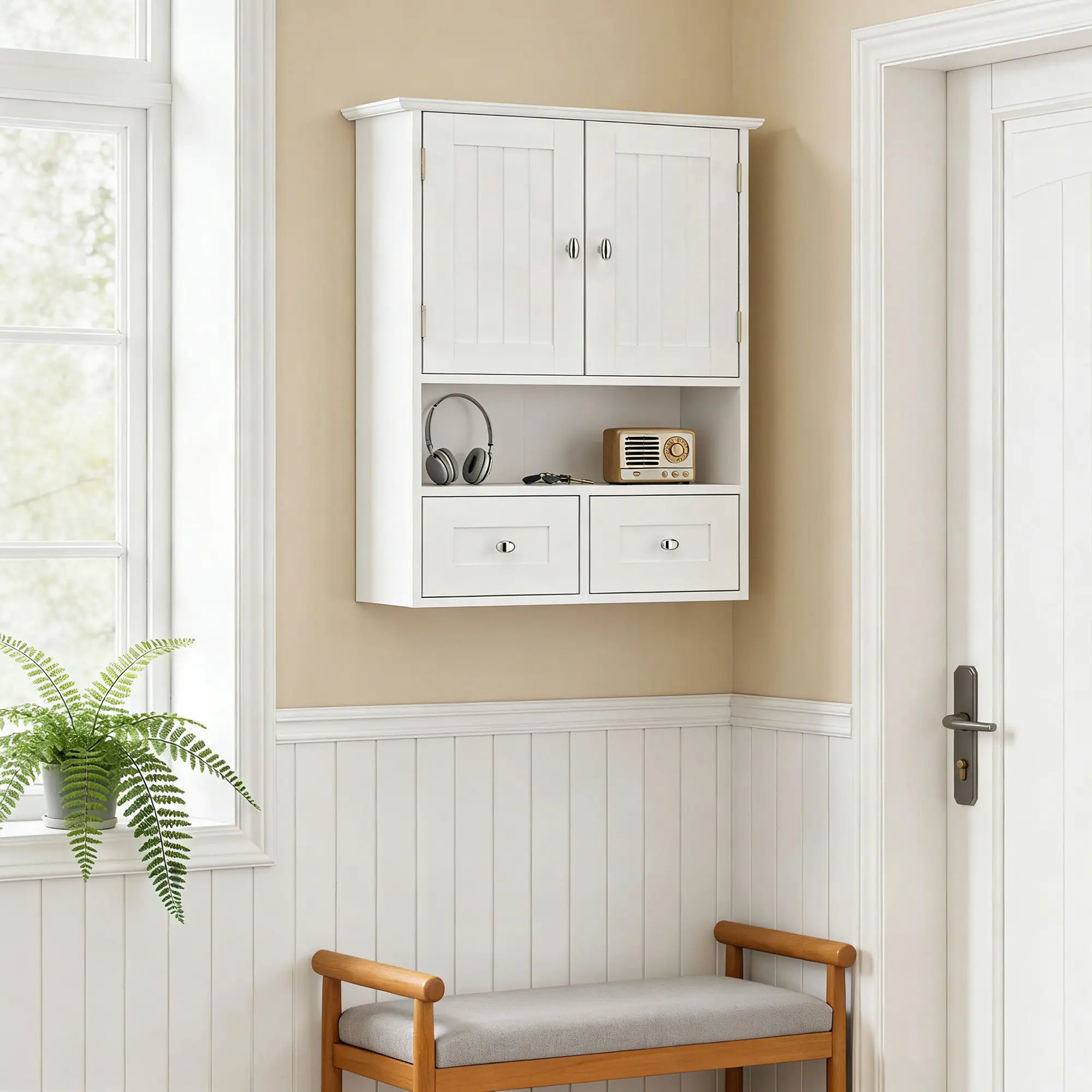 Bathroom Wall Cabinet, Medicine Cabinet, Over Toilet Storage, White Wall Mounted Cabinets at Gallery Canada