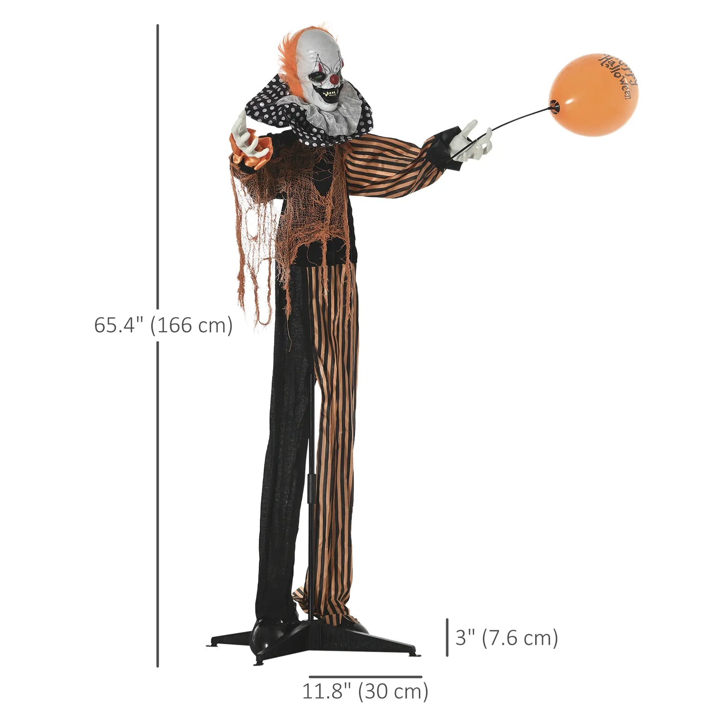 5ft Outdoor Halloween Decoration, Talking Circus Clown, Sound Motion Activated Halloween Decorations at Gallery Canada
