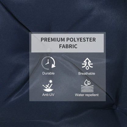 Patio Chair Cushions, Set of 2, 39" x 20" x 3", Dark Blue Patio Chair Cushions at Gallery Canada