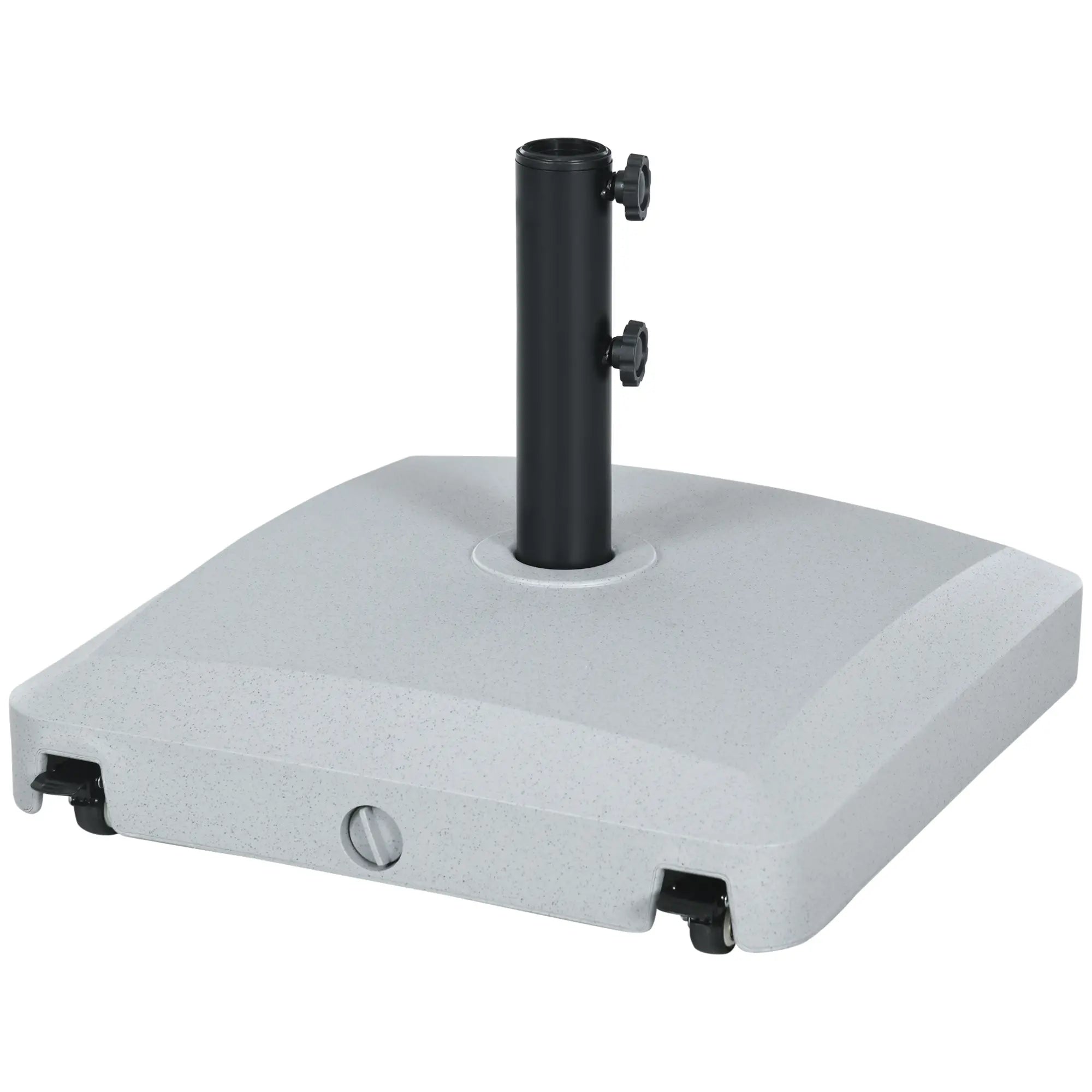 66 lb Heavy Duty Patio Umbrella Stand, Outdoor Garden Base, Light Grey Umbrella Bases Light Grey at Gallery Canada