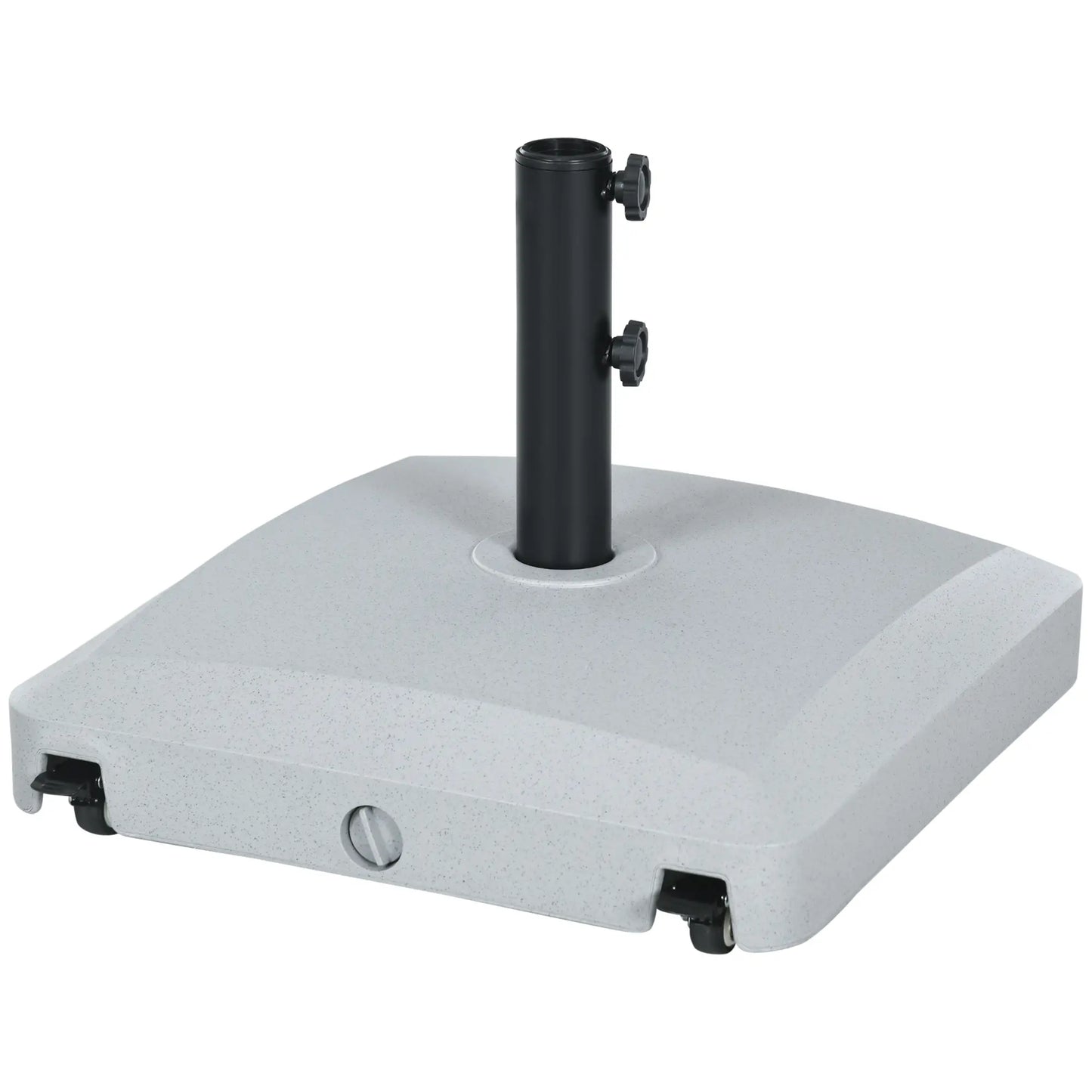 66 lb Heavy Duty Patio Umbrella Stand, Outdoor Garden Base, Light Grey Umbrella Bases Light Grey at Gallery Canada