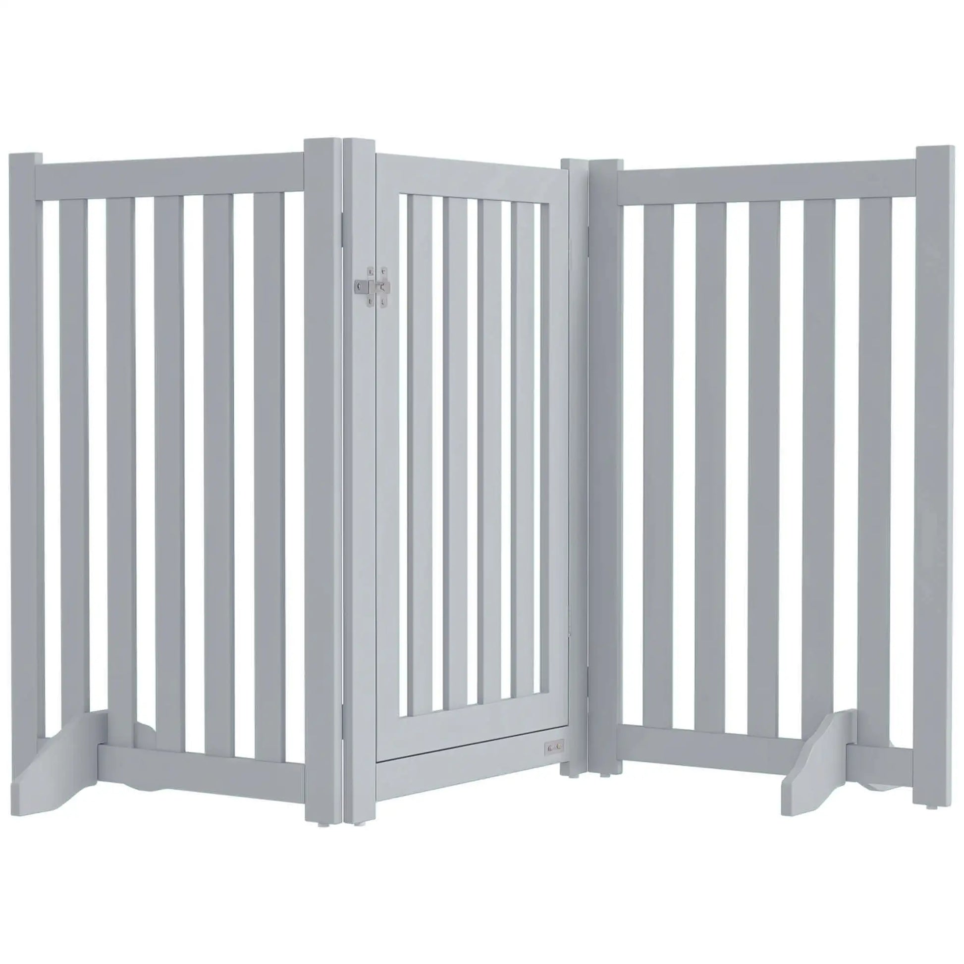3-Panel Foldable Dog Gate, Medium Size, Grey Houses, Kennels & Pens at Gallery Canada