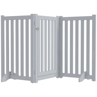3-Panel Foldable Dog Gate, Medium Size, Grey Houses, Kennels & Pens at Gallery Canada