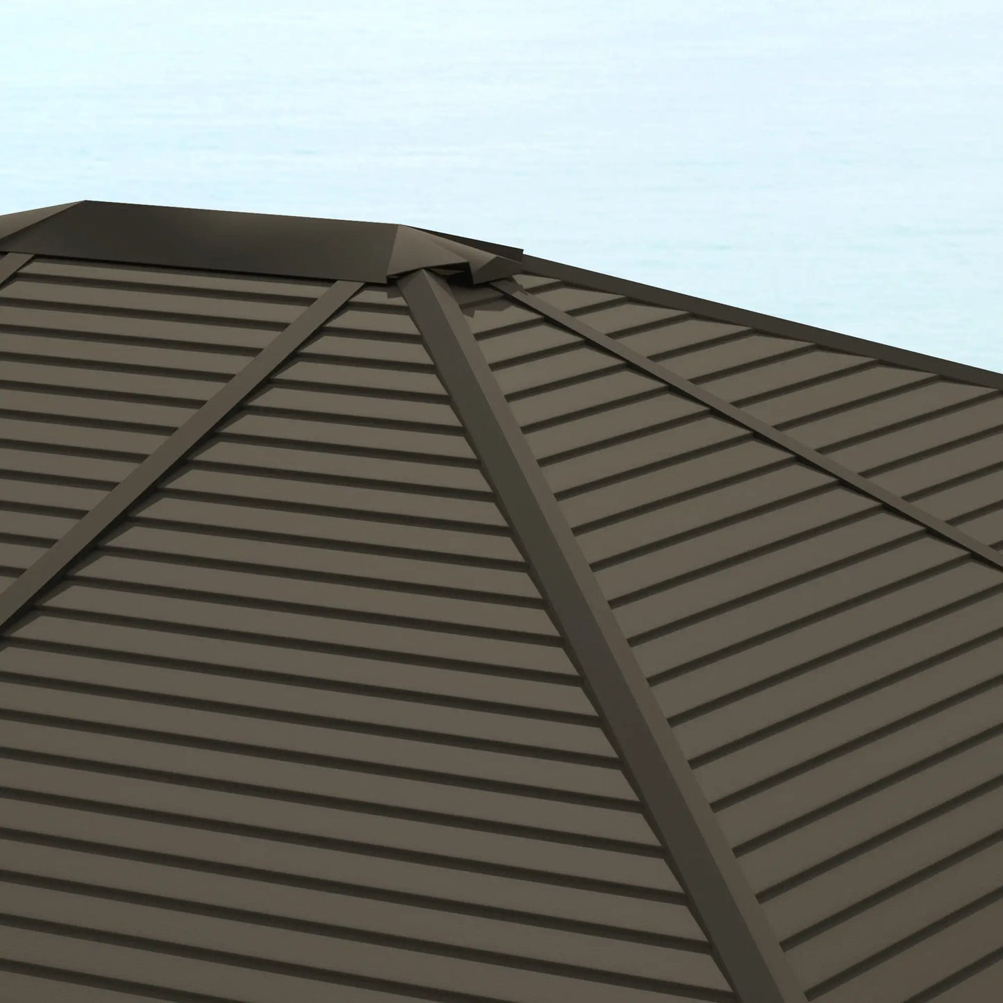 10' x 12' Hardtop Gazebo, Aluminum Frame, Coffee Gazebos at Gallery Canada