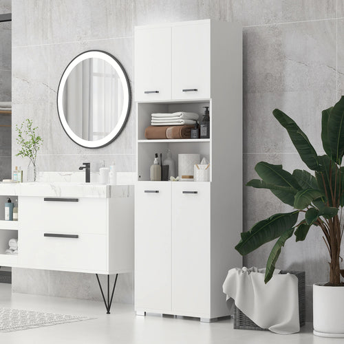 Freestanding Bathroom Cabinet, Open Shelves, 23.6