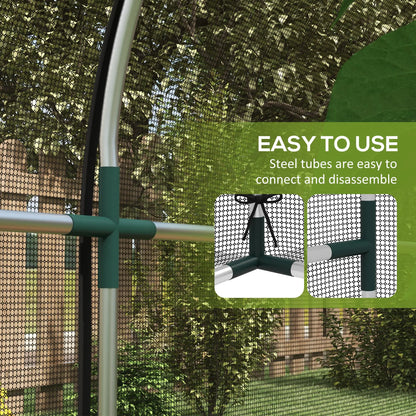 9.8' x 3.9' Crop Cage, Mesh Plant Protection Tent, Galvanised Steel Frame Greenhouses at Gallery Canada