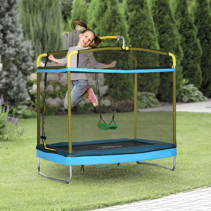 6.9FT Kids Trampoline, Safety Net, Gymnastics Bar, Swing, Indoor/Outdoor Trampolines at Gallery Canada