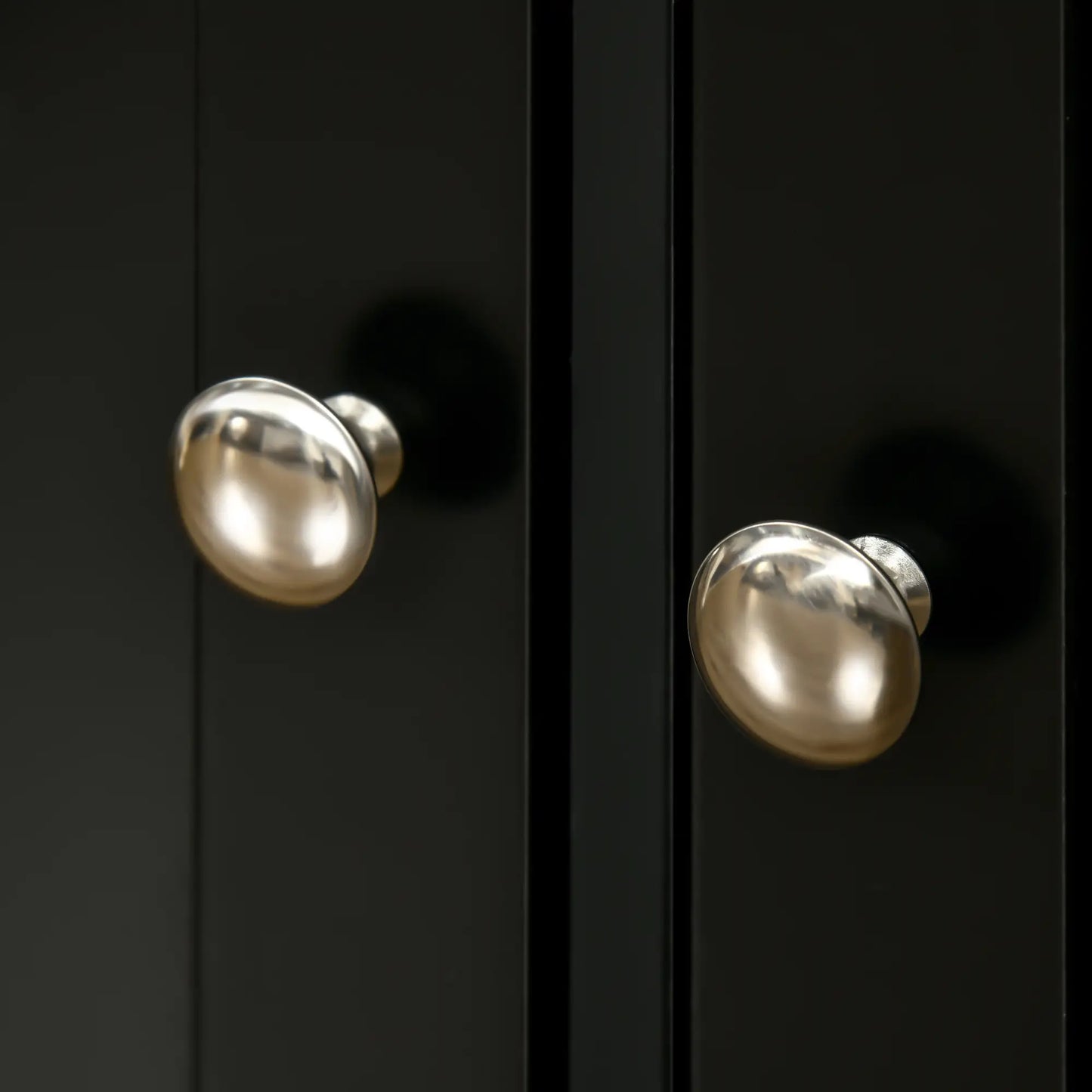 Modern Sideboard, Storage Cabinet with Drawers, Adjustable Shelves, Black Bar Cabinets at Gallery Canada