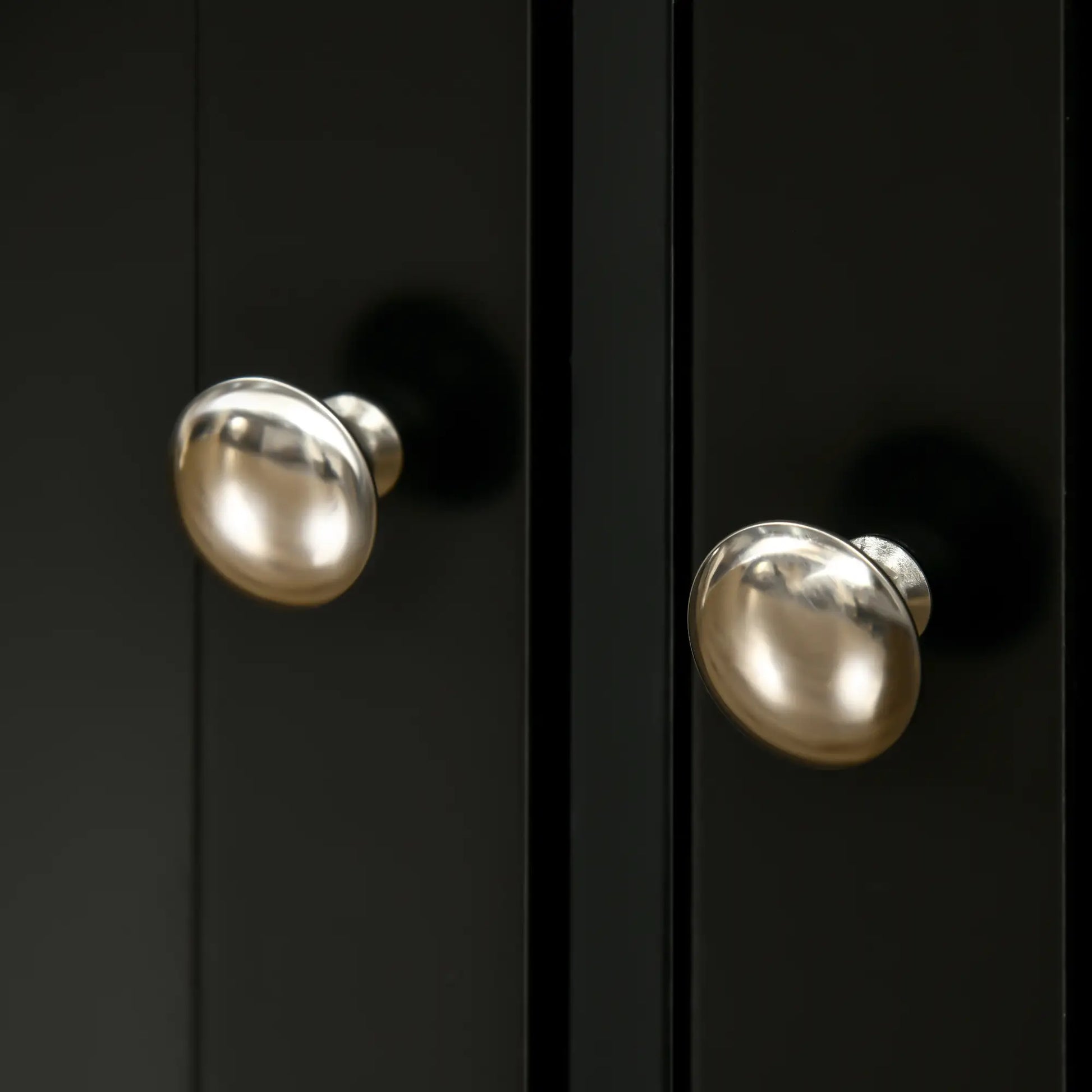 Modern Sideboard, Storage Cabinet with Drawers, Adjustable Shelves, Black Bar Cabinets at Gallery Canada