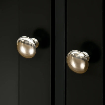 Modern Sideboard, Storage Cabinet with Drawers, Adjustable Shelves, Black Bar Cabinets at Gallery Canada