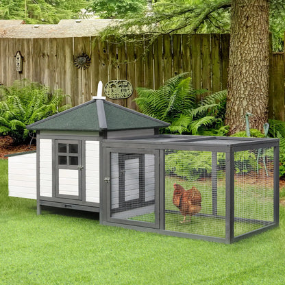 77 Chicken Coop, Rabbit Hutch, Poultry Cage, Dark Gray, White Chicken Coops at Gallery Canada