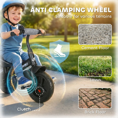6 in 1 Tricycle for Toddlers, Parent-Push Handle, Grey Tricycles for Kids at Gallery Canada