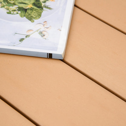 Aluminum Outdoor Dining Table, 55" L x 35.5" W x 29.25" H, Natural Patio Dinning Tables at Gallery Canada