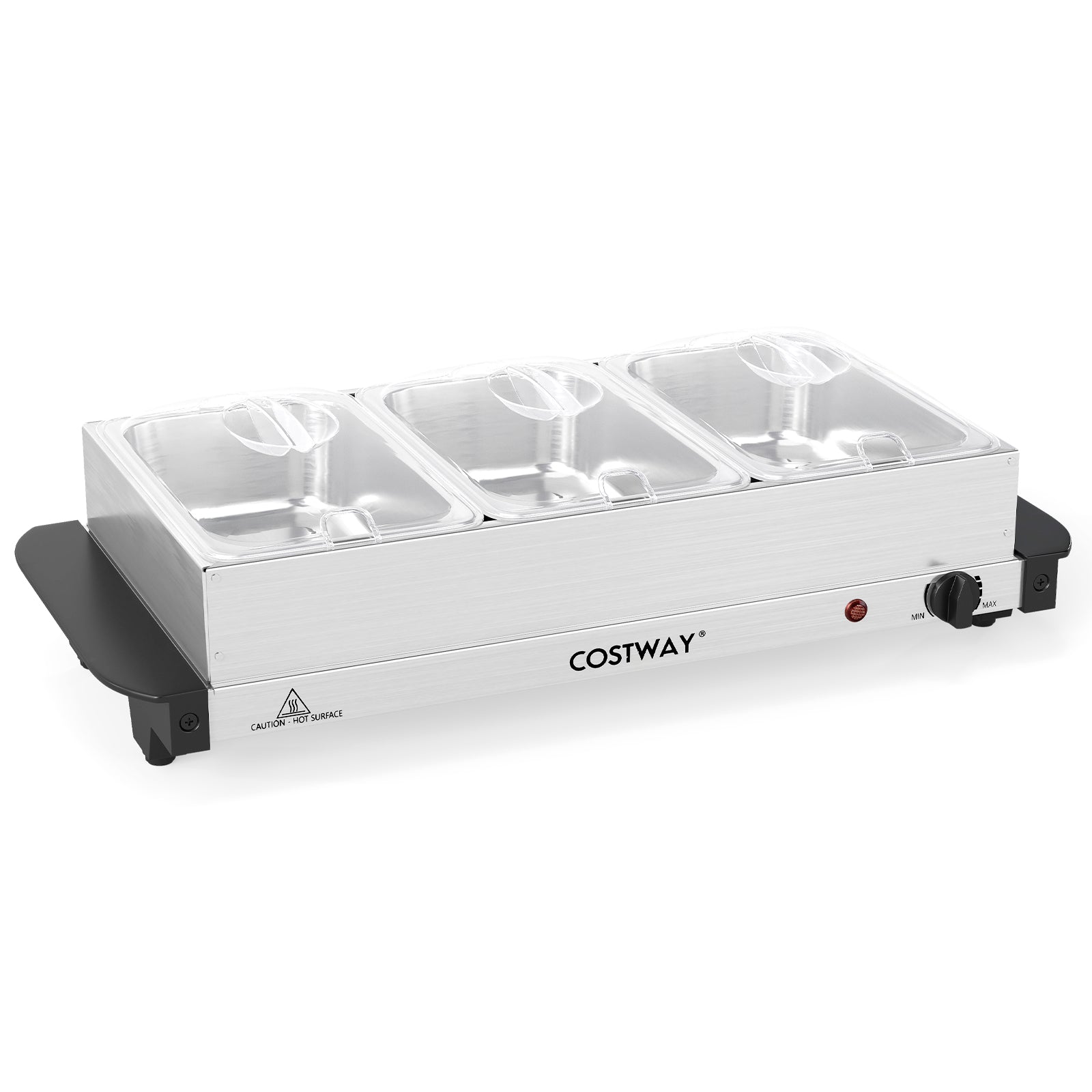 Electric Buffet Server Food Warmer, 3 Removable Trays Food Warmers & Burners Options at Gallery Canada