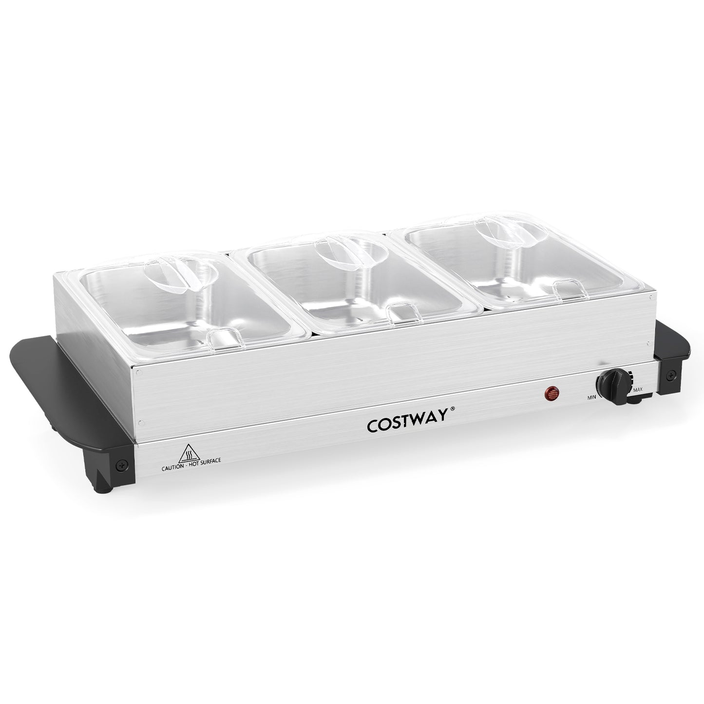 Electric Buffet Server Food Warmer, 3 Removable Trays Food Warmers & Burners Options at Gallery Canada